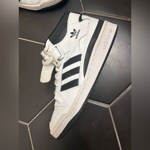 Adidas White and Black High-Top Sneakers